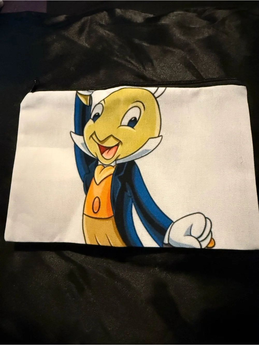 Jiminy Cricket Makeup Bag